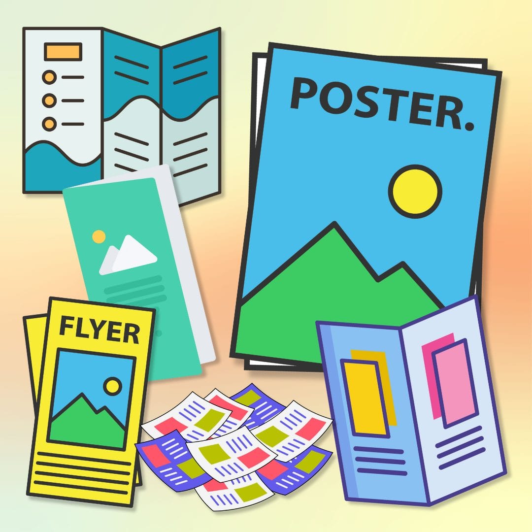 BrochuresPostersFlyers Image of Brochures, Poster and Flyers